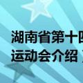 湖南省第十四届运动会（关于湖南省第十四届运动会介绍）