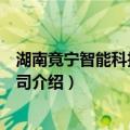 湖南竟宁智能科技有限公司（关于湖南竟宁智能科技有限公司介绍）