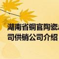 湖南省铜官陶瓷总公司供销公司（关于湖南省铜官陶瓷总公司供销公司介绍）