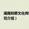 湖南知萌文化传媒有限公司（关于湖南知萌文化传媒有限公司介绍）