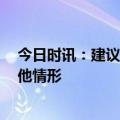 今日时讯：建议佩戴口罩的情形 可以不佩戴口罩的情形 其他情形