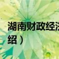 湖南财政经济学院（关于湖南财政经济学院介绍）