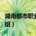湖南都市职业学院（关于湖南都市职业学院介绍）