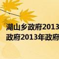 湖山乡政府2013年政府信息公开工作年度报告（关于湖山乡政府2013年政府信息公开工作年度报告介绍）