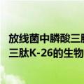 放线菌中膦酸三肽K-26的生物合成研究（关于放线菌中膦酸三肽K-26的生物合成研究简介）