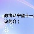 政协辽宁省十一届二次会议（关于政协辽宁省十一届二次会议简介）
