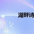 湖畔诗派（关于湖畔诗派介绍）