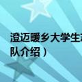 澄迈暖乡大学生志愿服务队（关于澄迈暖乡大学生志愿服务队介绍）