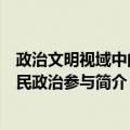 政治文明视域中的农民政治参与（关于政治文明视域中的农民政治参与简介）