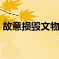 故意损毁文物罪（关于故意损毁文物罪简介）
