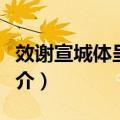 效谢宣城体呈同事（关于效谢宣城体呈同事简介）