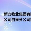 新力物业集团有限公司自贡分公司（关于新力物业集团有限公司自贡分公司简介）