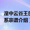 湟中云谷王氏世系宗谱（关于湟中云谷王氏世系宗谱介绍）