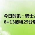 今日时讯：骑士主帅约基奇打出MVP级别赛季 约基奇24+18+13波特25分莫布里31+9掘金双杀骑士取4连胜