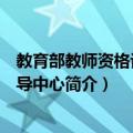 教育部教师资格认定指导中心（关于教育部教师资格认定指导中心简介）