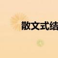 散文式结构（关于散文式结构简介）