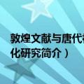 敦煌文献与唐代社会文化研究（关于敦煌文献与唐代社会文化研究简介）