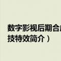 数字影视后期合成与特技特效（关于数字影视后期合成与特技特效简介）