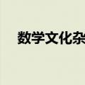 数学文化杂志（关于数学文化杂志简介）