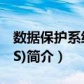 数据保护系统(DPS)（关于数据保护系统(DPS)简介）