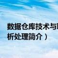 数据仓库技术与联机分析处理（关于数据仓库技术与联机分析处理简介）