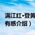 满江红·登黄鹤楼有感（关于满江红·登黄鹤楼有感介绍）