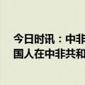 今日时讯：中非共和国金矿遇袭中国公民9死2伤 外媒称中国人在中非共和国遇袭我使馆同日发布安全提醒