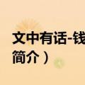 文中有话-钱文忠集（关于文中有话-钱文忠集简介）
