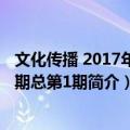 文化传播 2017年第1期总第1期（关于文化传播 2017年第1期总第1期简介）