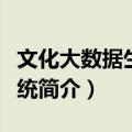 文化大数据生态系统（关于文化大数据生态系统简介）