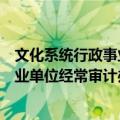 文化系统行政事业单位经常审计办法（关于文化系统行政事业单位经常审计办法简介）