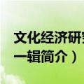 文化经济研究 第一辑（关于文化经济研究 第一辑简介）