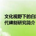 文化视野下的白族古代碑刻研究（关于文化视野下的白族古代碑刻研究简介）