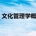 文化管理学概论（关于文化管理学概论简介）