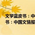 文学蓝皮书：中国文情报告(2012～2013)（关于文学蓝皮书：中国文情报告(2012～2013)简介）