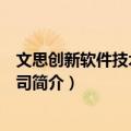 文思创新软件技术有限公司（关于文思创新软件技术有限公司简介）