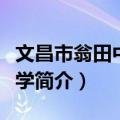 文昌市翁田中心小学（关于文昌市翁田中心小学简介）