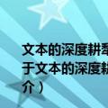 文本的深度耕犁——后马克思思潮哲学文本解读第二卷（关于文本的深度耕犁——后马克思思潮哲学文本解读第二卷简介）