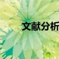 文献分析法（关于文献分析法简介）