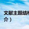 文献主题结构类型（关于文献主题结构类型简介）