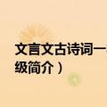 文言文古诗词一本通 7年级（关于文言文古诗词一本通 7年级简介）