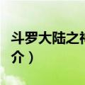斗罗大陆之神上神（关于斗罗大陆之神上神简介）