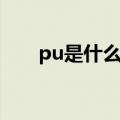 pu是什么材质的（pu材质有何特点）