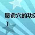 腰俞穴的功效作用有哪些（腰俞穴的好处介绍）