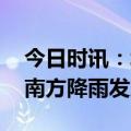 今日时讯：北方将现大范围雨雪局地大暴雪 南方降雨发展增多