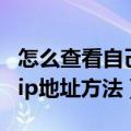 怎么查看自己电脑的ip地址（查看自己电脑的ip地址方法）