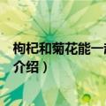 枸杞和菊花能一起泡水喝吗（枸杞和菊花泡水的作用与功效介绍）