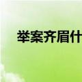 举案齐眉什么意思呀（具体是什么意思）