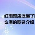 红雨瓢泼泛起了回忆怎么潜什么歌（红雨瓢泼泛起了回忆怎么潜的歌名介绍）