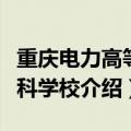 重庆电力高等专科学校简介（重庆电力高等专科学校介绍）
